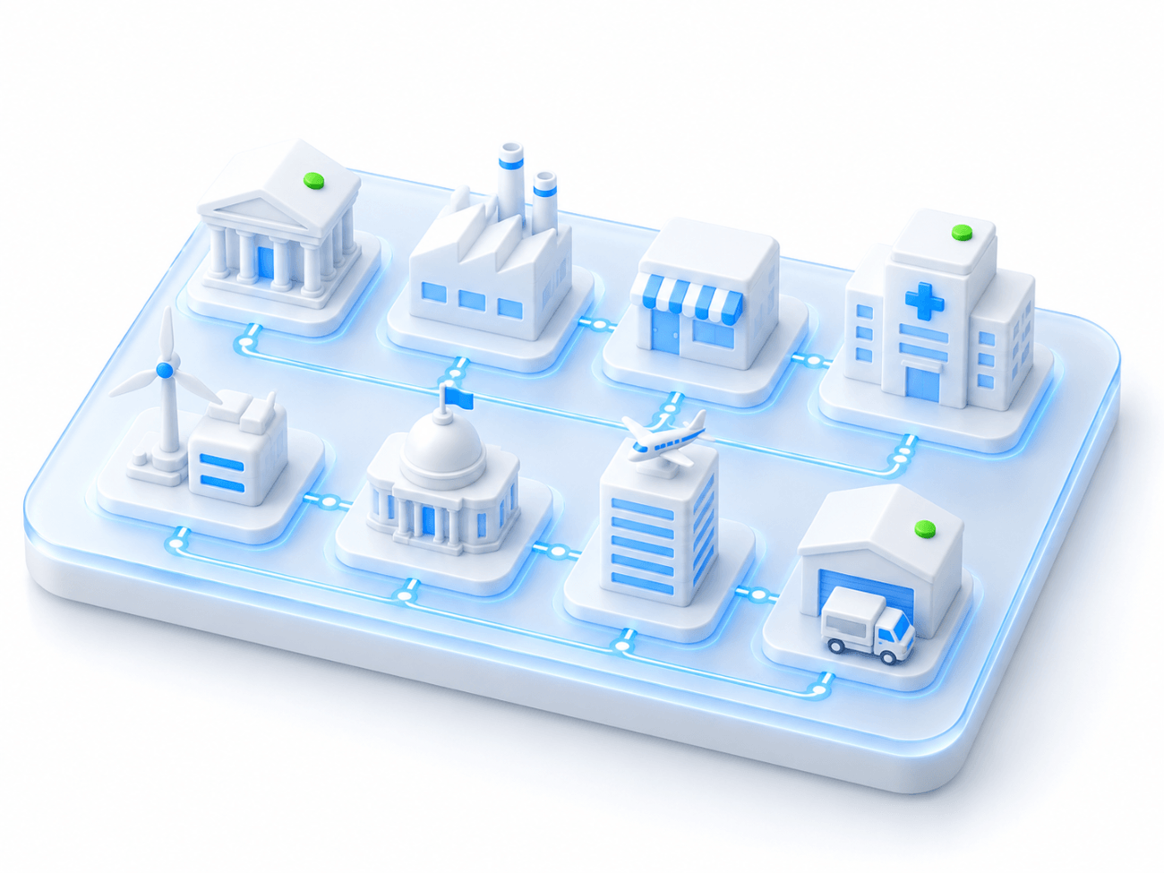 Eight industries connected on one secure platform